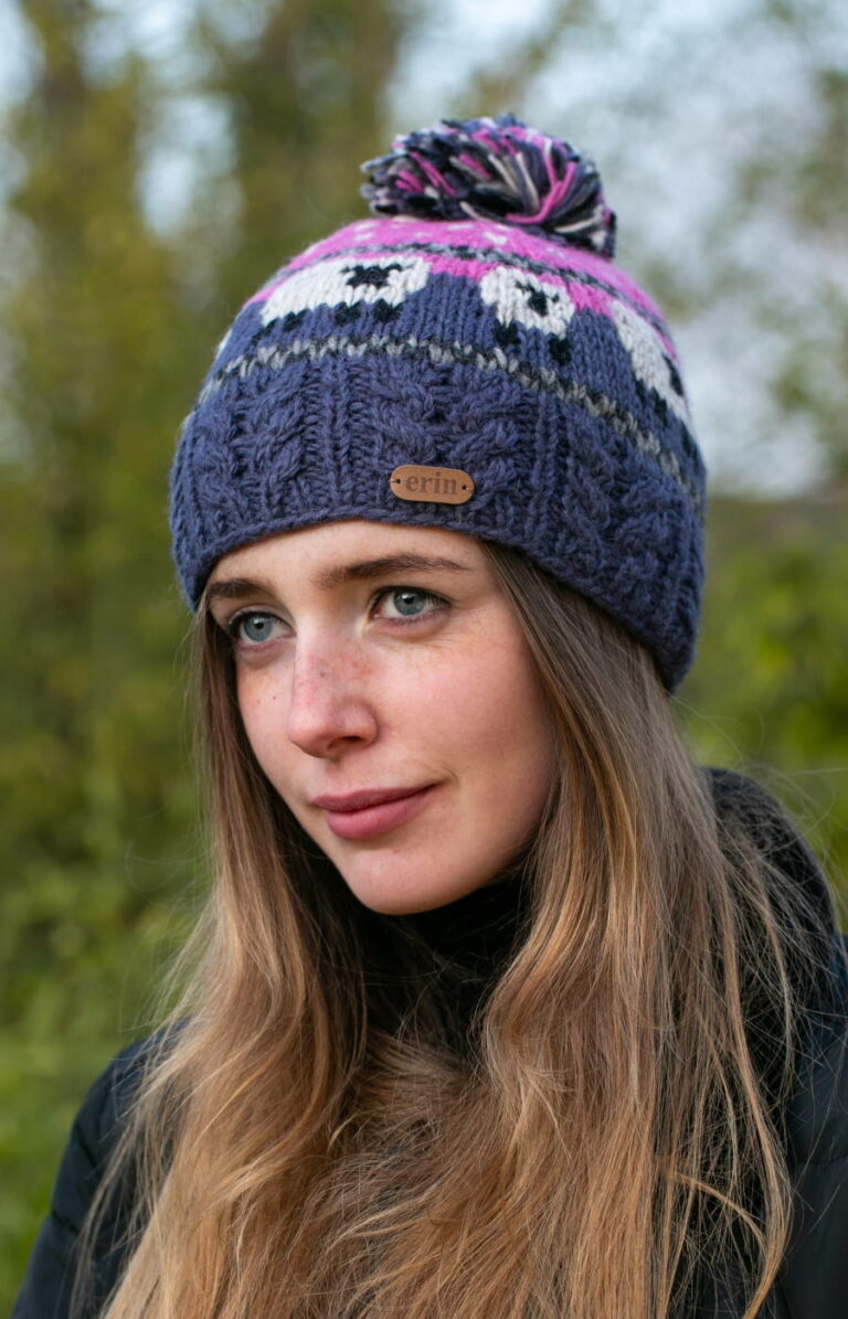 aran bobble hats