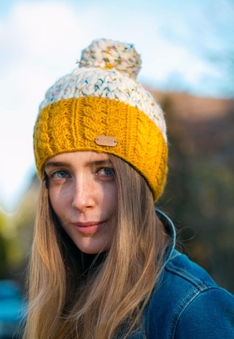 aran flecked wool