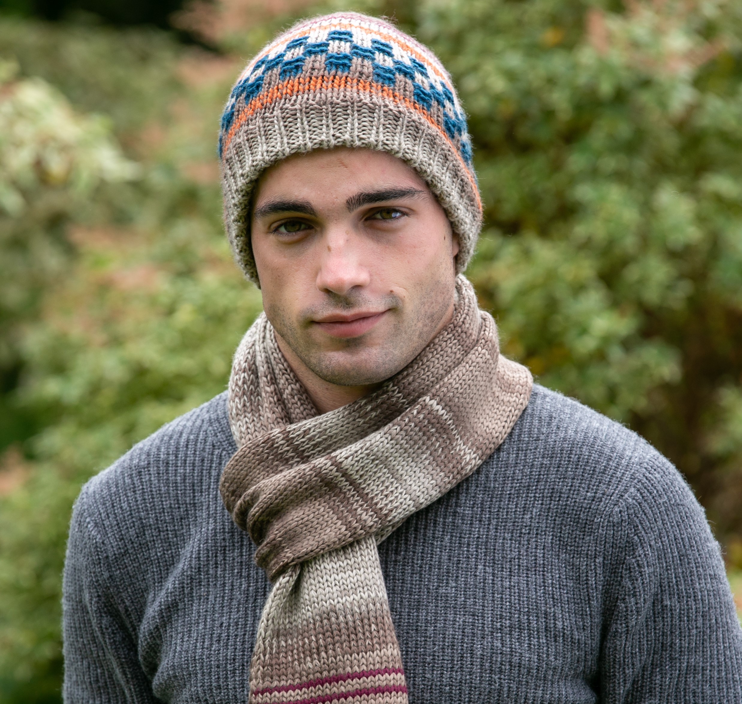 Mason Hat & Scarf Set - Aran Accessories